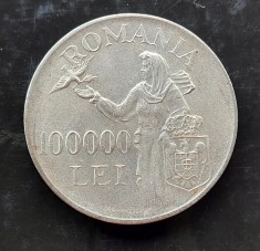 Moneda 100 000 lei 1946 argint