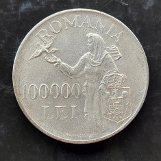 Moneda 100 000 lei 1946 argint