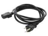 Cablu Alimentare Negru 1.8m IEC C13 la NEMA 5-15
