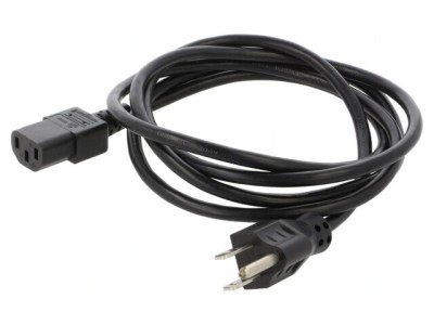 Cablu Alimentare Negru 1.8m IEC C13 la NEMA 5-15 foto
