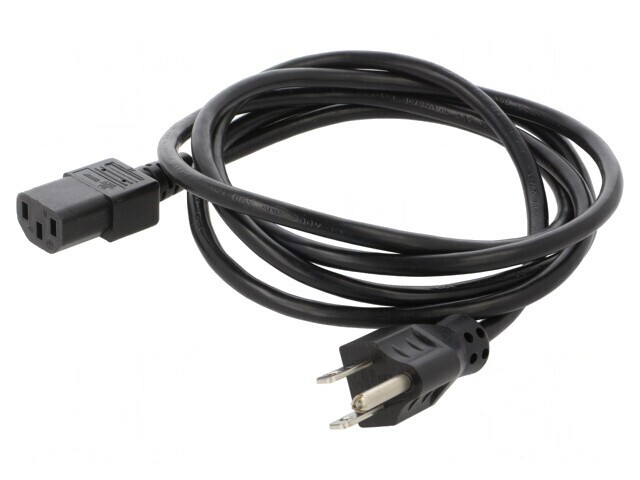 Cablu Alimentare Negru 1.8m IEC C13 la NEMA 5-15