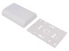 Carcasă montare pe perete ABS albă 80x120x25mm