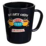 Cana Sticlă Neagră cu Design Friends Central Perk 360ml, CMCLASS