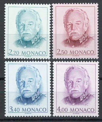 Monaco 1991 Mi 2020/23 MNH - Printul Rainier III foto