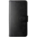 Husa tip carte cu stand si clapeta Techsuit neagra pentru Apple iPhone 16 Pro