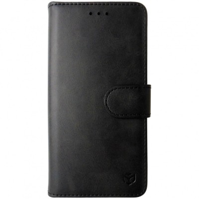 Husa tip carte cu stand si clapeta Techsuit neagra pentru Apple iPhone 16 Pro foto