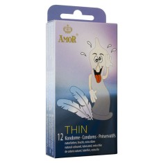 Prezervative subtiri AMOR Thin 12 buc.