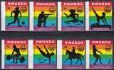 Rwanda 1976 - Jocurile Olimpice - Montreal, Serie+ Bloc, 4 Poze, MNH