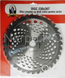 Disc circular cu dinti VIDIA 230x36Tx25.4mm pentru iarba, Micul fermier, GF-0101