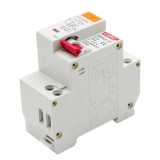 Disjunctor diferential RCD RCBO 2P, 32A, tip AC, curent rezidual 30mA, curba C, EARU DZ30LE-32
