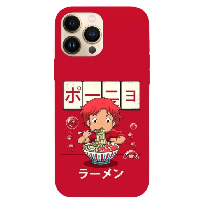 Husa compatibila cu Apple iPhone 11 Pro Max model Ponyo&amp;#039;s noodles Anime, Silicon, TPU, Viceversa
