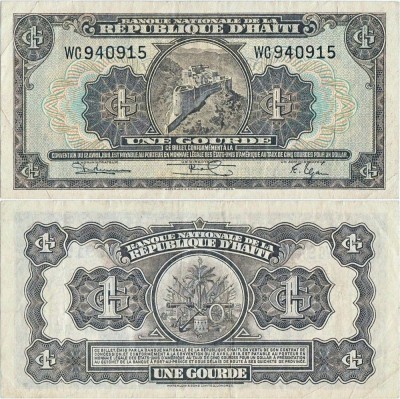 1950 , 1 gourde ( P-174 ) - Haiti WC foto