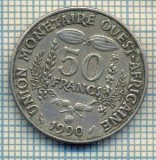 12144 MONEDA -STATELE AFRICII DE VEST-50 FRANCS -ANUL 1990 -STAREA CARE SE VEDE, America Centrala si de Sud