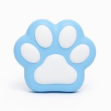 Jucarie Antistres Squishy, Cyrax, Revenire Lenta, Model Labuta de Pisica, Squishy, BIG 12.5 x 10.5 cm, 220 g, Model 13, Albastru Alb