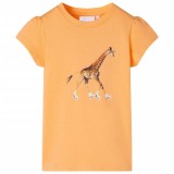 Tricou pentru copii, portocaliu deschis, 104