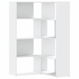 Cumpara ieftin Biblioteca 4 niveluri, alb, 85x85x140 cm, lemn prelucrat