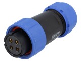 Mufă SP21 mamă IP68 30A 500V pentru cablu 7-12mm
