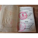 Act carte de identitate CFR 1930 clasa 1