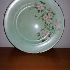 Vintage Victoria Pottery Fenton England 1951 farfurie portelan de colectie 25cm