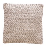 Perna decorativa bumbac maro alb Jordi 45 x 45 cm