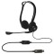 CASTI Logitech, &quot;PC 960&quot;, cu fir, standard, utilizare multimedia, call center, microfon pe brat, conectare prin USB 2.0, negru, &quot;981-000100&quot;, (timbru