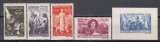 ROMANIA 1947 LP 206 LP 207 SECETA SERIE SI COLITA NEDANTELATA MNH