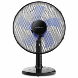 Ventilator de birou Zelmer, 50 W, 3 viteze, diametru 40 cm, 5 palete din plastic, functie de oscilatie