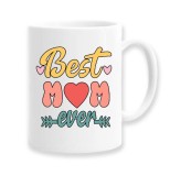Cana alba personalizata &quot;Best mom ever&quot;, INOVATIX&reg;. 330ml, Oem