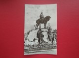 CARTE POSTALA - RPR - CLUJ - STATUIA LUI MATEI CORVIN