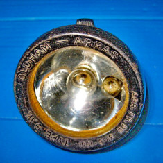 4735-Cap lampa veche miner-motor OLDHAM ARRAS-AGR.FR.DU 31-5 1951 TYPEG.W.