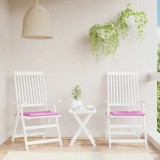 VidaXL Perne pentru scaun, 2 buc., roz, 50x50x4 cm, material textil