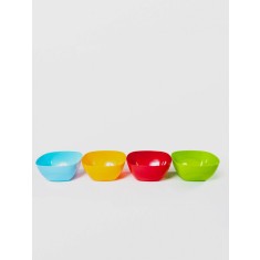 Bol patrat lux, 14x14x8 cm, din plastic, Sterk, diverse culori, NR.1