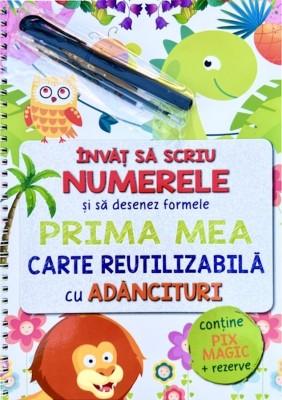 Invat Sa Scriu Numerele Si Sa Desenez Formele, - Editura Flamingo foto