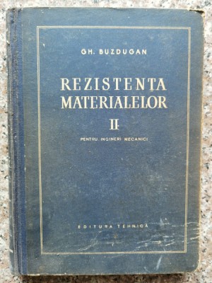 Rezistenta Materialelor Vol. 2 - Gh. Buzdugan ,553548 foto