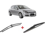 Cumpara ieftin Set 3 stergatoare OPEL ASTRA H (A04) 2004 - 2014, pentru parbriz si luneta, Valeo Silencio