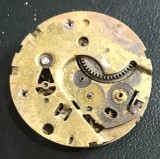 CSM1 Donator Mecanism Vechi Ceas de Buzunar (Alamă, anii 1910) - Pentru Piese / Donator