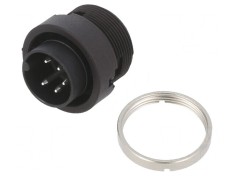 Conector Circular 5-Pin 150V 6A IP40 Soclu Tata pentru Lipire foto