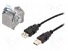 Conector {{Tip conector}}, colier (2 orificii), pt. montare pe panou, ENCITECH - 1310-0007-06