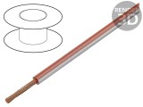 Cablu Electric FLRY-B 1x1mm2 Cu PVC Roşu-Alb 60V