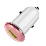 Incarcator auto, flippy, incarcare rapida qc3.0, usb, din abs, roz