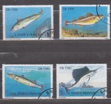 A12 S5 4 - Timbre foarte vechi - Sao Tome e Principe - pesti, Fauna, Stampilat