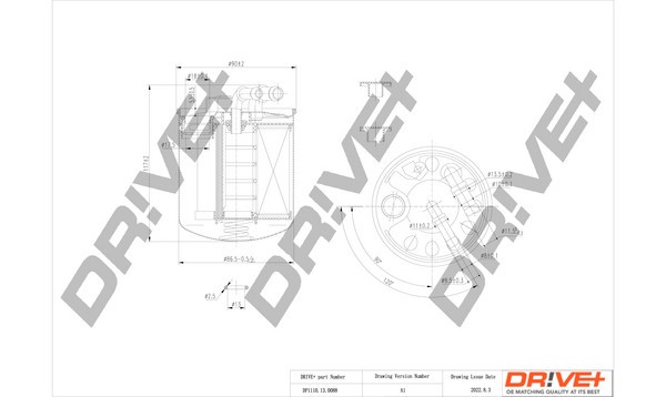 Dr!ve+ DP1110.13.0088 filtru combustibil