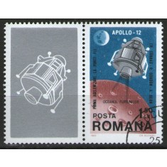 Romania 1969 - Apollo 12, stampilata