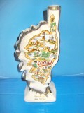 4698-Vaza Vintage omagiala decorativa portelan Napoleon Corsica.