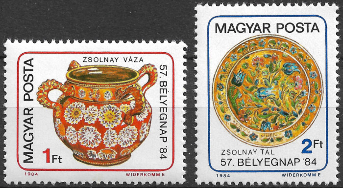 Ungaria - 1984 - Ziua Filateliei Maghiare - serie completă neuzată (T180)
