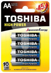 Baterie Alcalina Toshiba AA LR6GCP BP-4 Set 4 Baterii foto