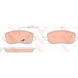 Set placute frana Trw GDB1503, parte montare : Punte fata