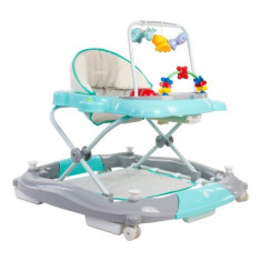 Premergator Sun Baby Pisicuta cu functie de balansoar - Turquoise Grey foto