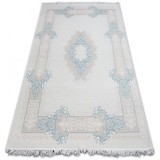 Covor acril Mirada 5417 albastru Franjuri, 100x300 cm, Dreptunghi, Poliester