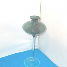 Vaza pedestal sticla STUDIO ART GLASS suflata manual UNICAT - design Karl Schmid